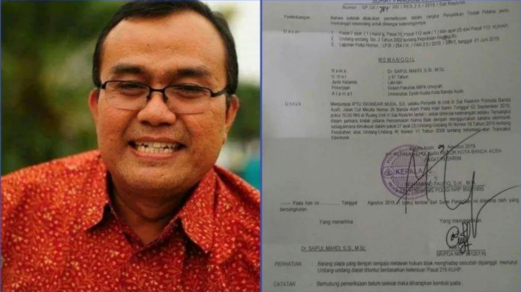 Dr Saiful Mahdi
