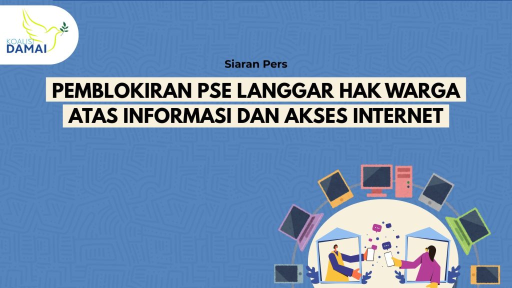 Sampul Rilis Pers Pemblokiran PSE Langgar Hak Warga atas Informasi dan Akses Internet