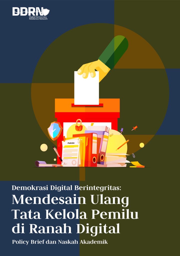 Sampul Cover Riset Peraturan Pemilu dan Demokrasi Digital