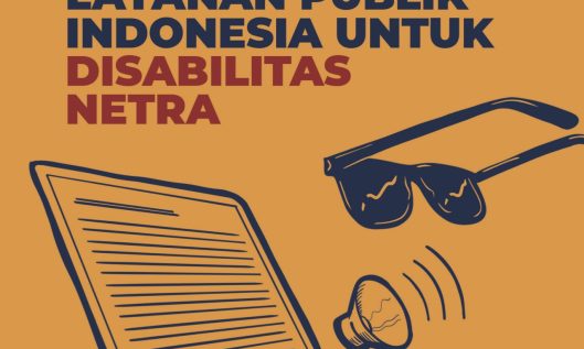 Sampul, Laporan Riset Aksesibiltas Situs Web Layanan Publik Indonesia untuk Disabilitas Netra