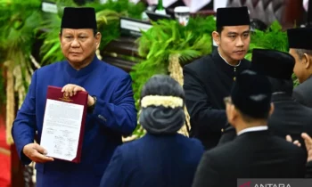 Pelantikan Presiden Wapres Prabowo Gibran, foto dok. Antara