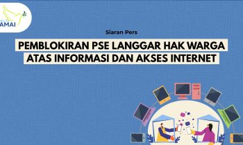 Sampul Rilis Pers Pemblokiran PSE Langgar Hak Warga atas Informasi dan Akses Internet
